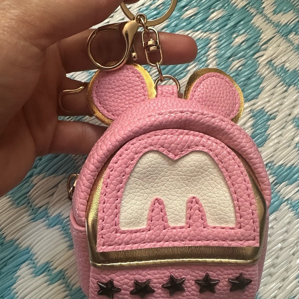 Pink and Gold Mini Backpack - Picture 5 of 5